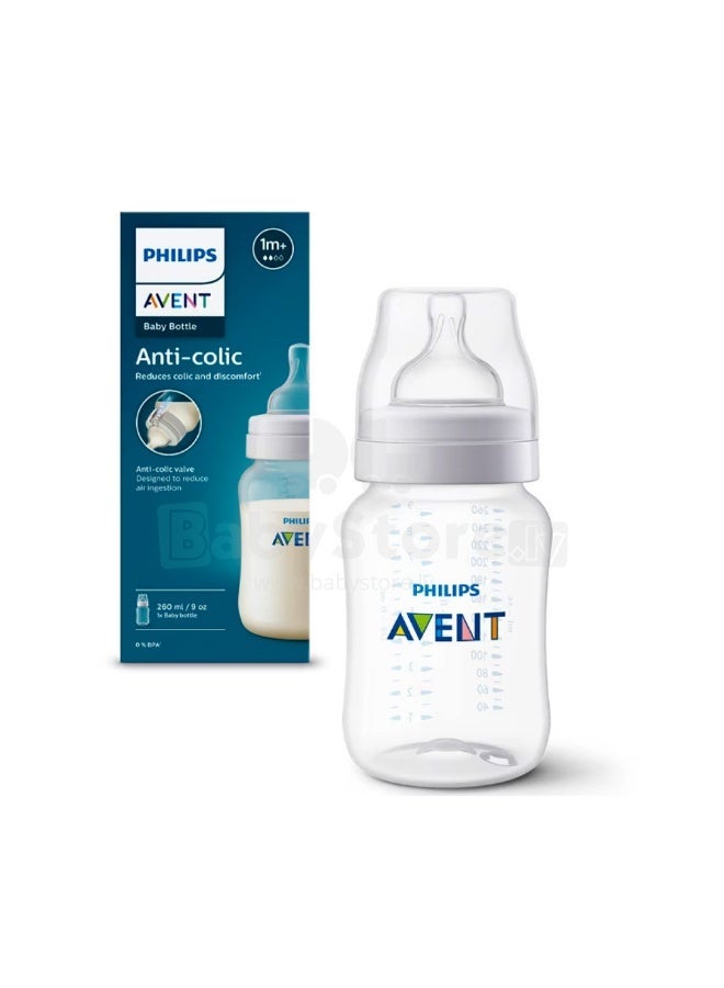 Avent Anti-Colic Baby Bottle 260ml (1M+) – Infant Feeding Bottle, 1 Pack - Image 2